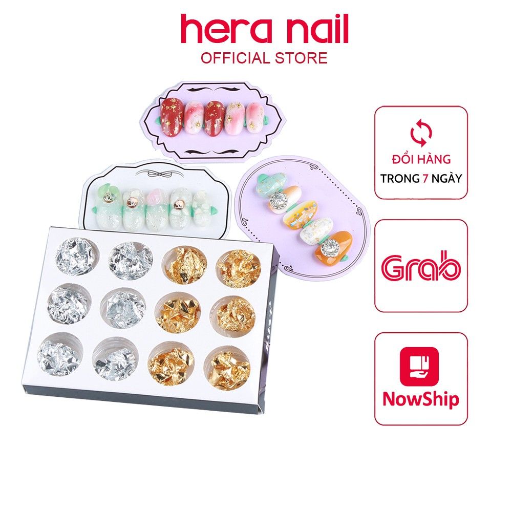 Giấy nhún nail vàng bạc