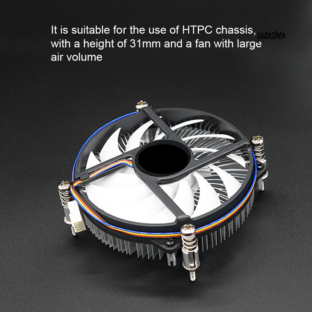 yuanzhen S950M 31mm CPU Heat Dissipation Cooling Fan Cooler Radiator for Intel LGA 115X