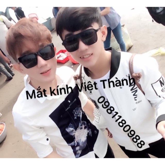 Kính mát nam nữ vuông style Hàn Quốc BẢN TO