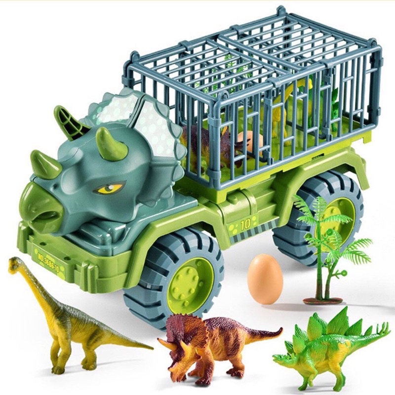 Mô Hình Xe Tải Chở Khủng Long Đồ Chơi Cho Bé