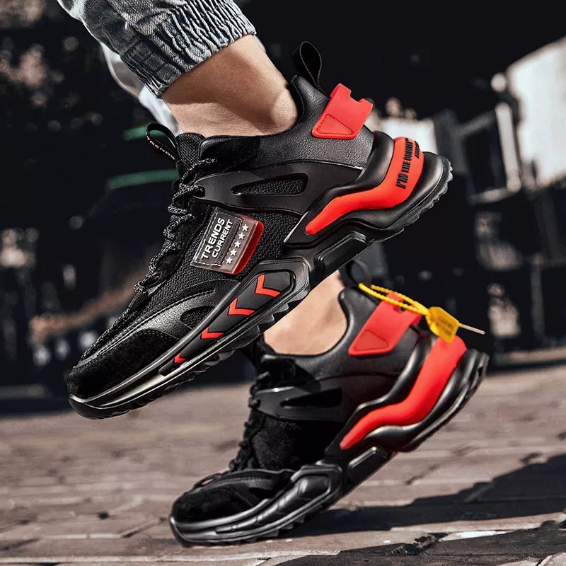 Giày Thể Thao Nam GEMI - Giày Sneaker Màu Đen - Trắng, Giày Thể Thao Đế Êm, Form Dáng Hàn Quốc - G5240