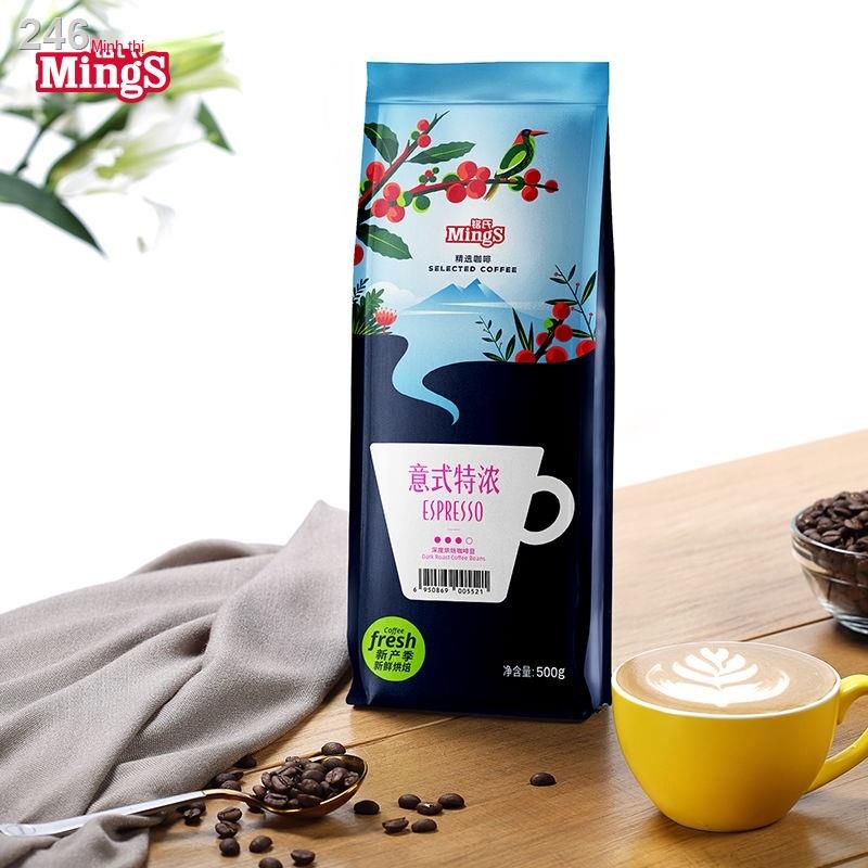 【HOT】Mings Tuyển chọn Espresso của Ý Bột cà phê Blue Mountainndheling 500g mới rang