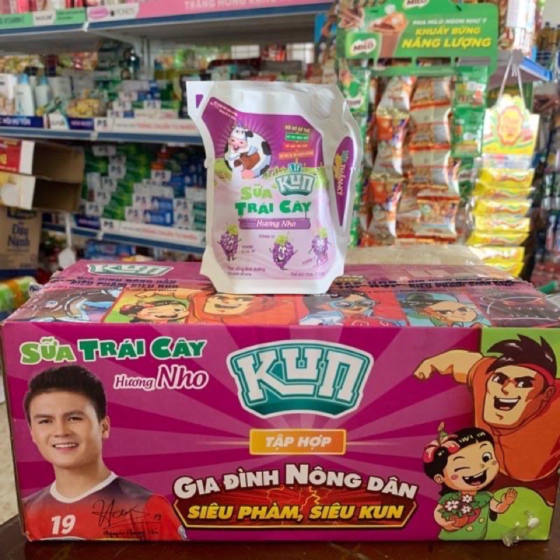 TÚI SỮA KUN SỮA CHUA TIỆT TRÙNG 110ML