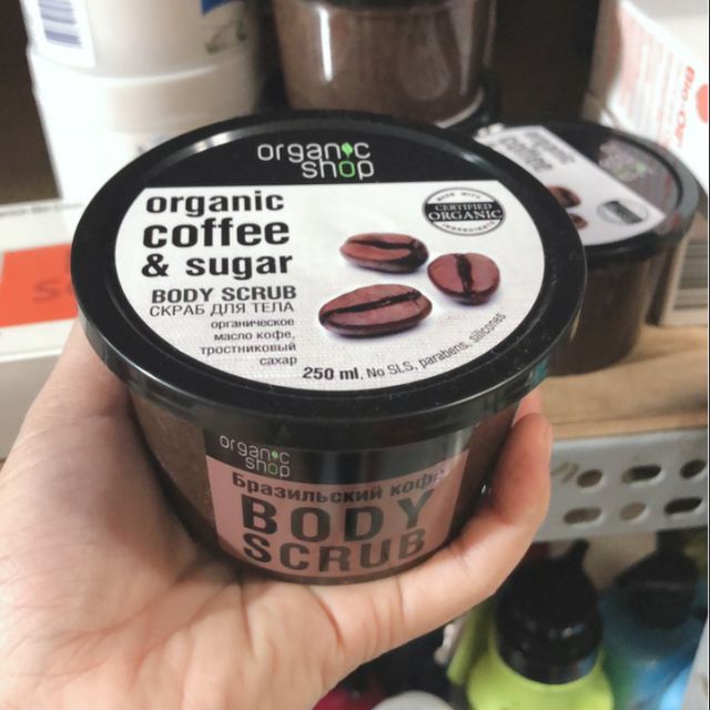 Tẩy tế bào chết toàn thân Organic Shop Coffee &amp; Sugar Body Scrub