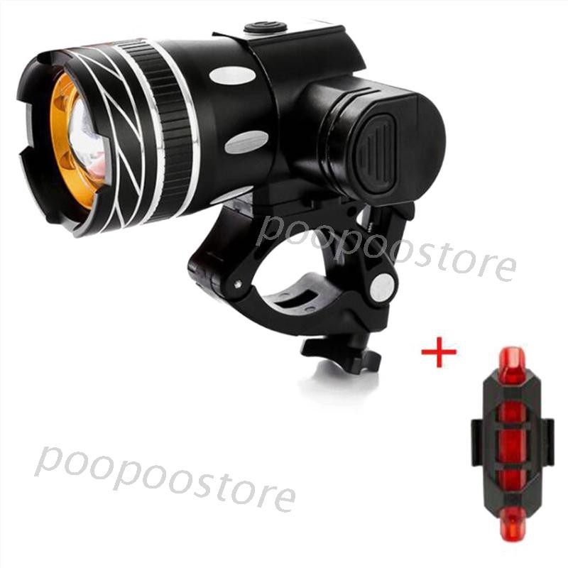 Đèn pha t6 hỗ trợ chiếu sáng cho xe đạp chuyên dụng