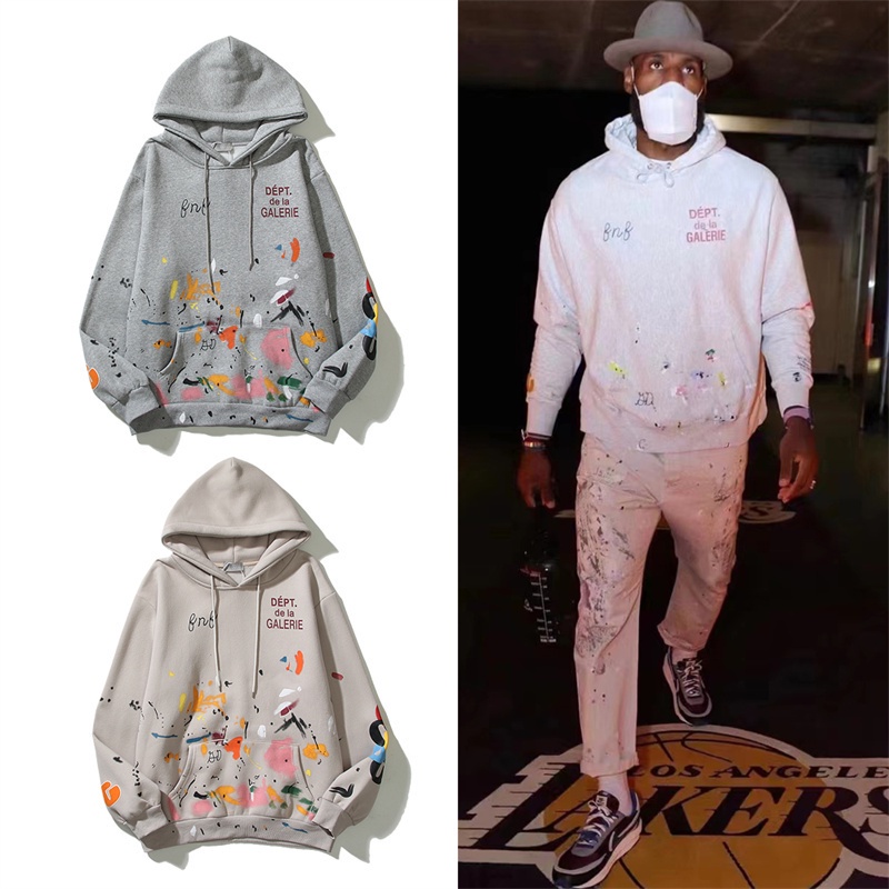 Hàng Bán Chạy Áo Hoodie Sweatshirt Dáng Rộng Tay Dài Thêu Họa Tiết Graffiti Gallery Dept Graffiti Dành Cho Nam Nữ