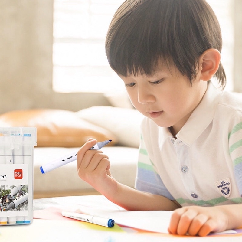 [ DaVinci ] Bút màu marker hai đầu cao cấp Deli