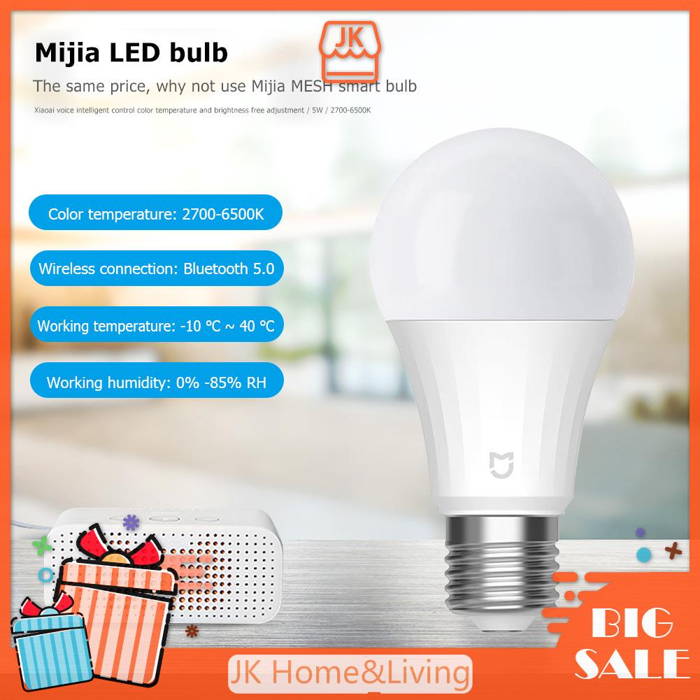 Bóng Đèn Led Thông Minh Điều Khiển Bằng Giọng Nói Bluetooth Xiaomi Mijia E27