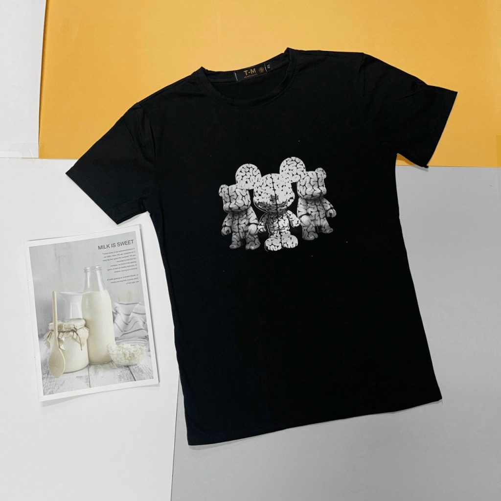 Áo Thun Nam Ngắn Tay Cổ Tròn 3 Chú Chuột Chất Cotton Form Rộng Mặc Mát [NEW UNISEX]