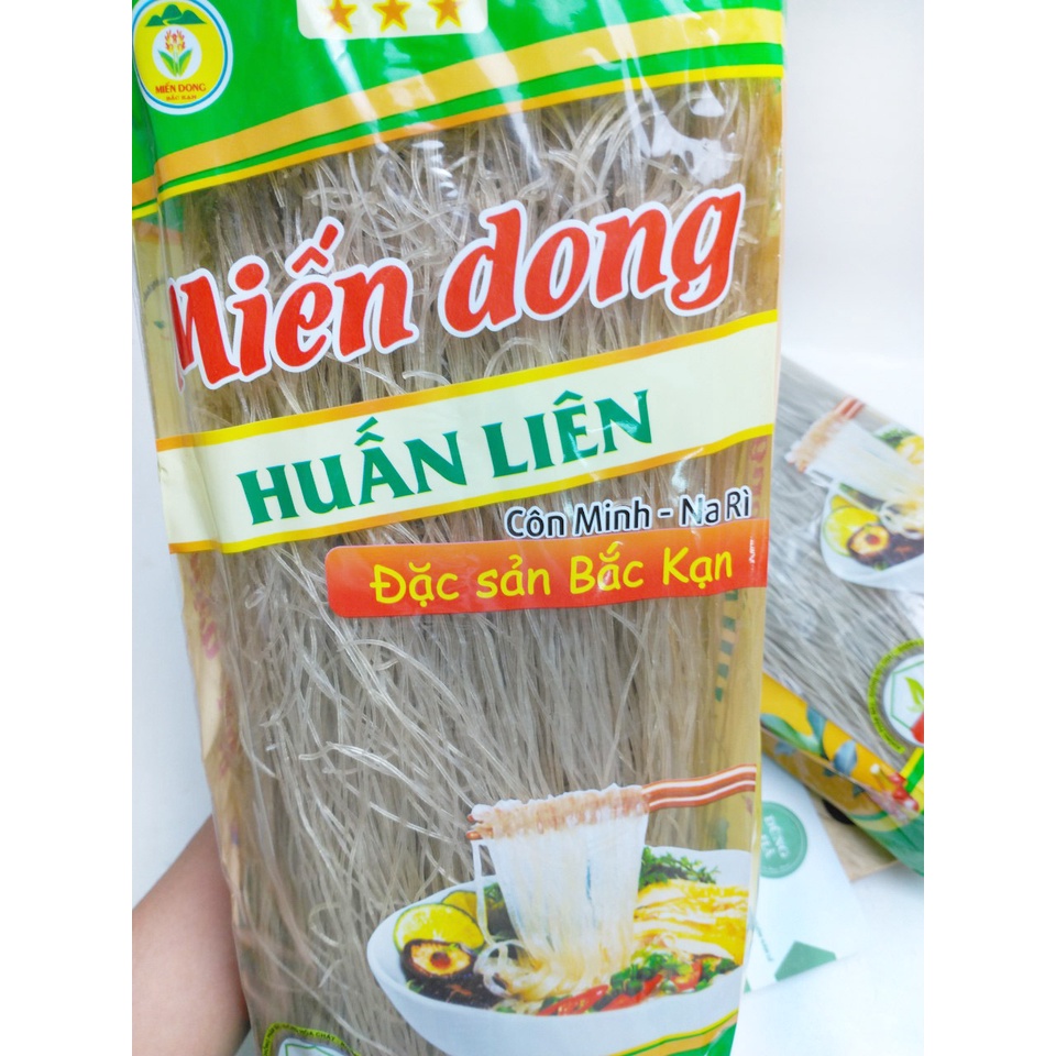 Miến dong phia đén + Miến dong Bắc Kạn sợi tròn loại 1