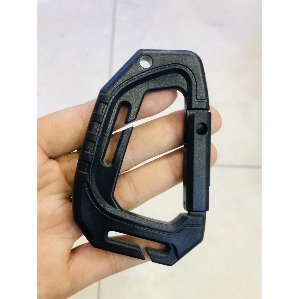 Móc Carabiner Nhựa Siêu Nhẹ EDC Lớn 9mm  móc khóa - móc treo balo - móc treo đồ dã ngoại - dã ngoại