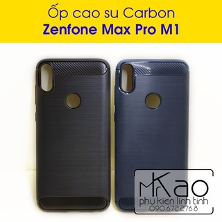 Zenfone Max Pro M1 - Ốp cao su Carbon