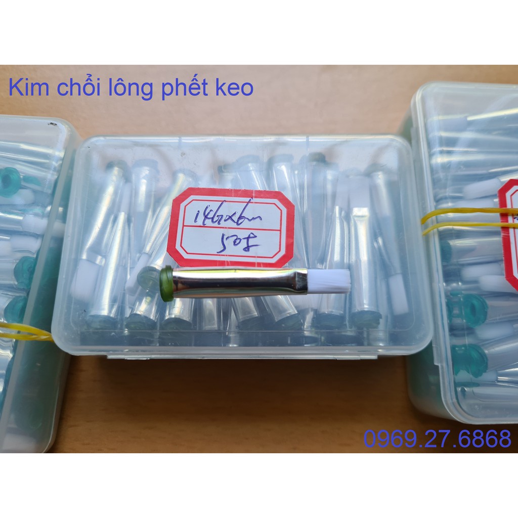 Kim bơm keo dạng chổi lông