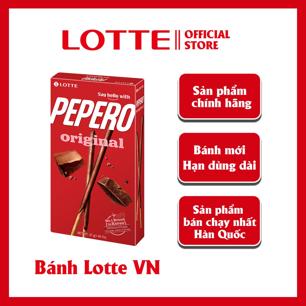 Bánh que Lotte Pepero Socola