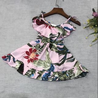 Combo đầm lanh và áo thun cồ cotton 4 chiều