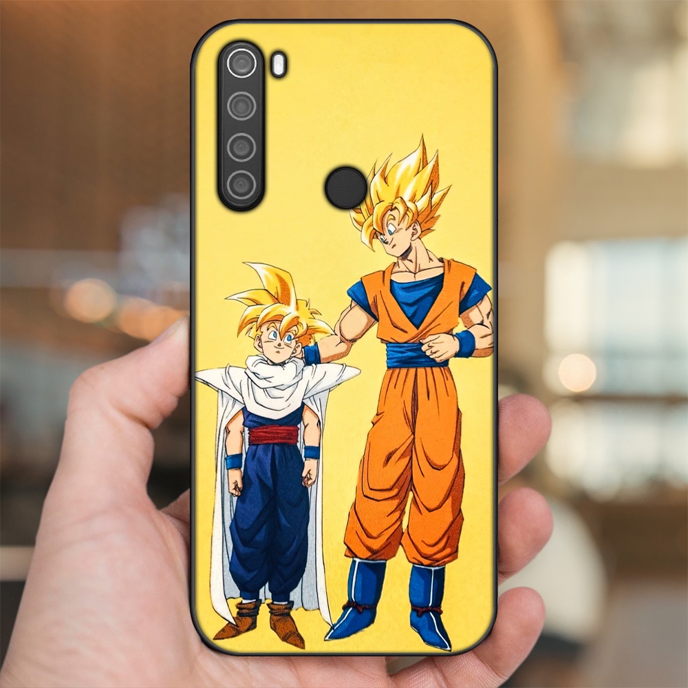 Ốp lưng Xiaomi Redmi Note 8 viền đen in hình Gohan Dragon Ball