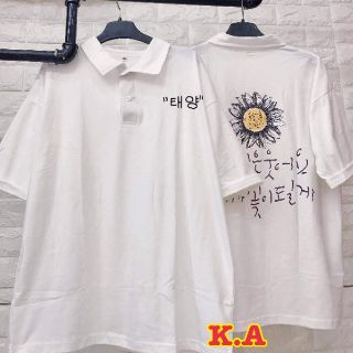 Áo polo hoa cúc siêu dễ thương