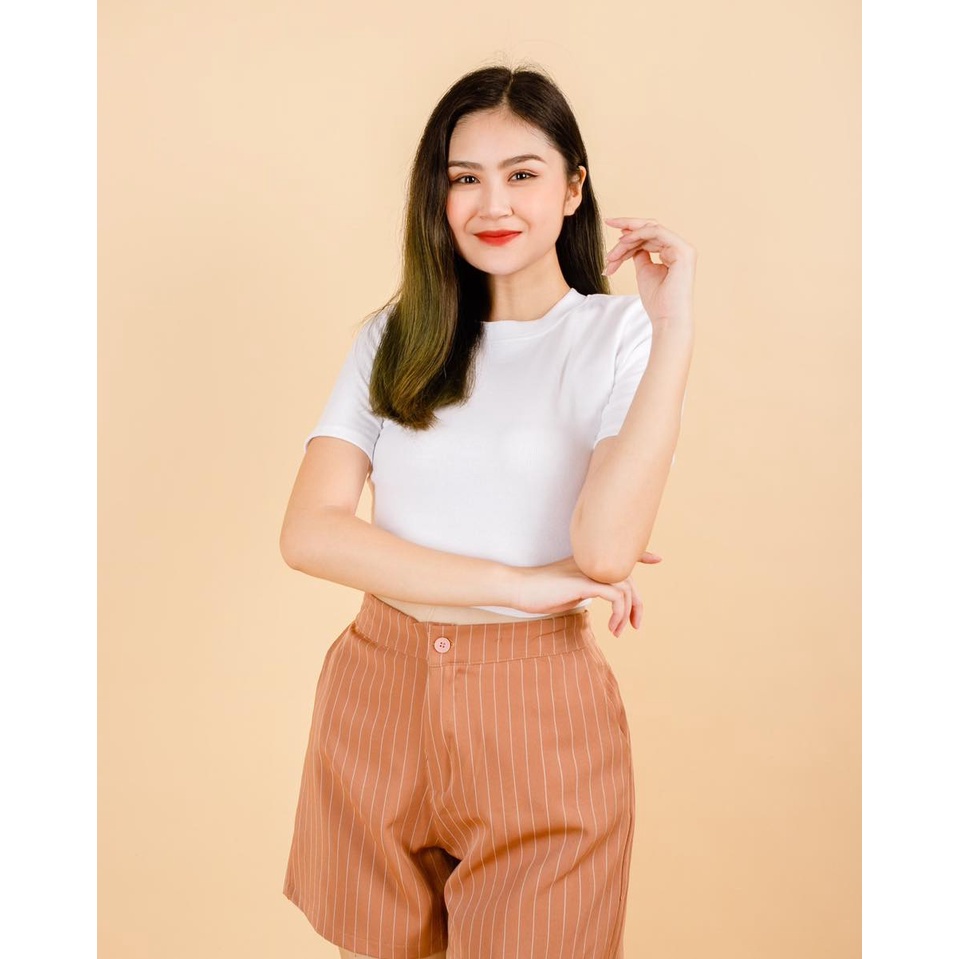 [Mã ICBBACK1219 hoàn 20K xu đơn 0Đ] [EIGHTYK] Quần Đùi Ống Rộng Phối Sọc | BigBuy360 - bigbuy360.vn