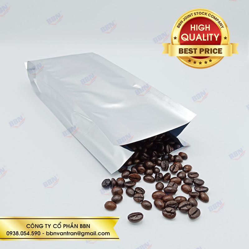 1kg Túi Mpet 4 biên bạc mờ 14*36cm