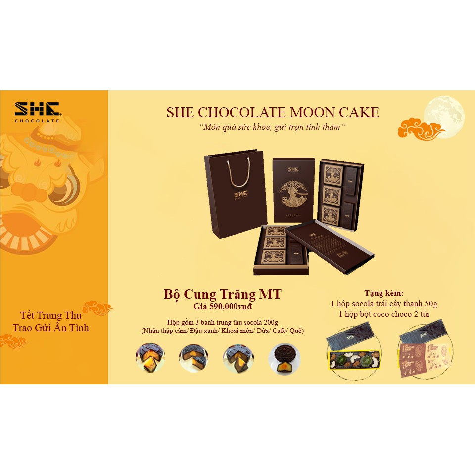 Bánh Trung Thu Quà Tặng Cao Cấp Cung Trăng (SHE Chocolate) | BigBuy360 - bigbuy360.vn