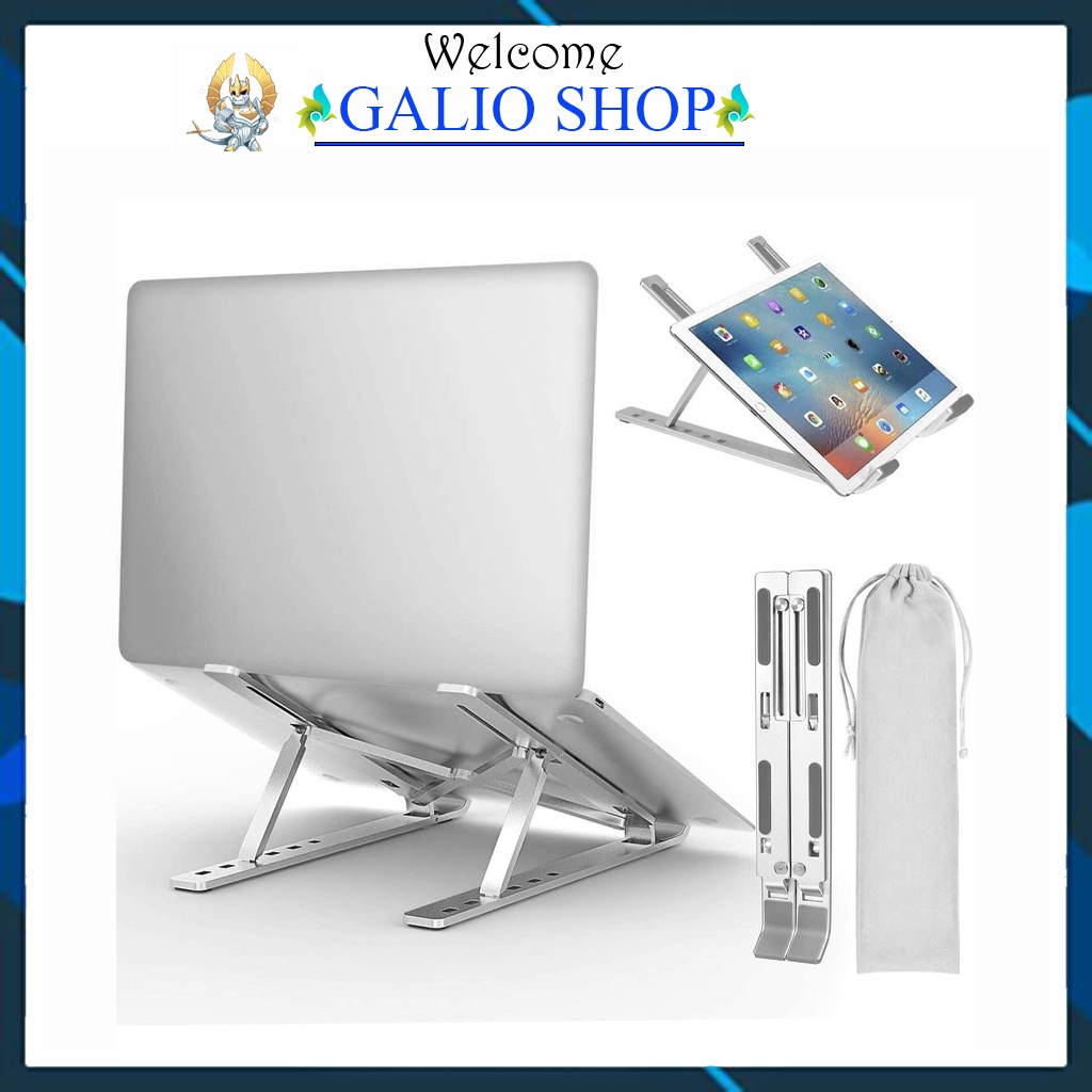 Giá đỡ Laptop Mac.Book Ultra.book i.Pad điều chỉnh độ cao tản nhiệt dễ dàng gấp gọn