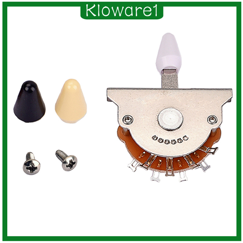 [KLOWARE1]Durable Copper Guitar 5 Way Pickup Selector Switch Toggle w/ 3pcs Tips