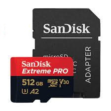 Thẻ Nhớ MicroSDXC SanDisk Extreme Pro V30 U3 4K A2 512GB R170MB/s W90MB/s (Đen đỏ) - Bảo hành 5 năm - Phụ Kiện 1986