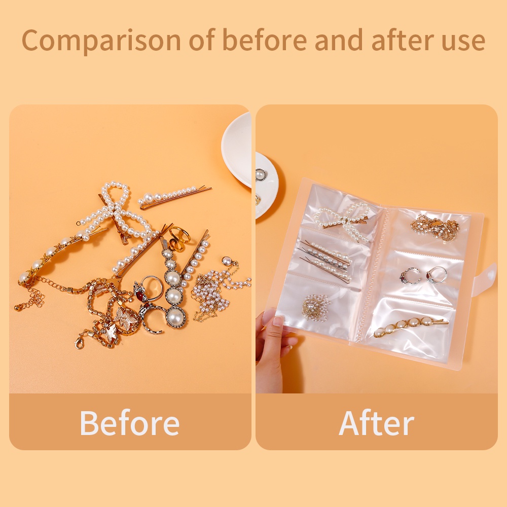 Túi Đựng Trang Sức/ Album Ảnh/Trang Sức Bằng PVC Trong Suốt 120 Ngăn