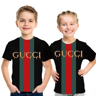 Gucci mới áo thun tay ngắn in hình 3d thời trang cho bé