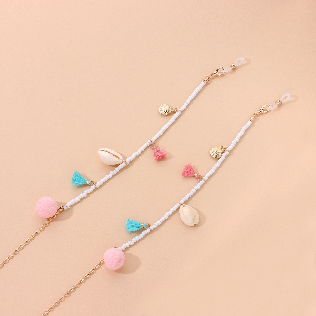 Bán Chạy Phổ Biến Dây Đeo Mắt Kính Dạng Chuỗi Hạt Mặt Nạ Chuỗi Hạt Vàng Tua Rua Nhiều Màu Sắc Phổ Biến Cho Nữ
