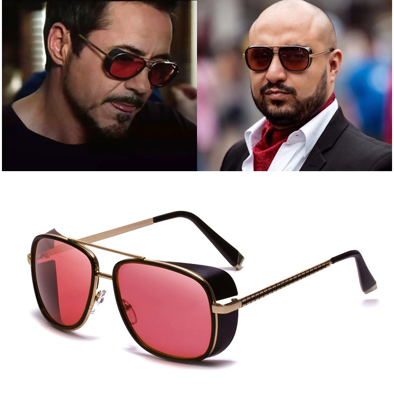 Kính Chống Nắng Hai Chùm Ngoại Cỡ Phong Cách Vintage Thời Trang Cho Nam