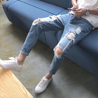 Baggy jeans rách gối