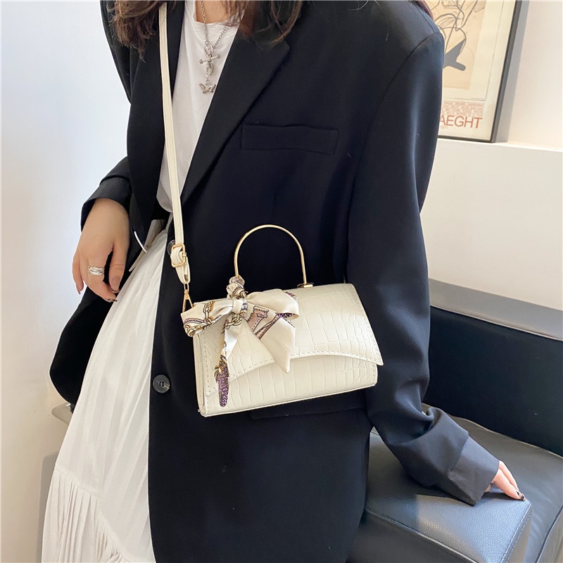 Túi đeo chéo vuông nhỏ màu kẹo thời trang mùa thu cho nữ 2021