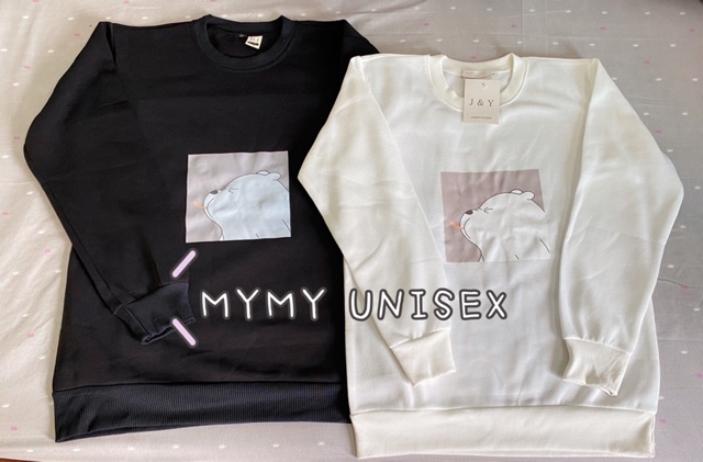 Áo Sweater mặt hình GẤU TRẮNG cổ tròn [ Video cận chất ] chất nỉ cotton mịn nhẹ đủ size form UNISEX nam nữ_ MYMY UNISEX | BigBuy360 - bigbuy360.vn