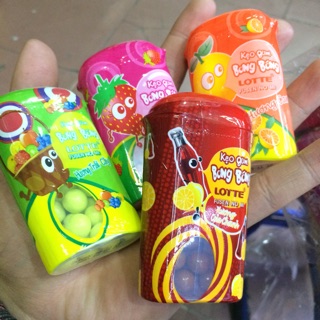 |4 Hộp| Kẹo Su Trẻ Em Gum Lotte Fusen no mi 12g