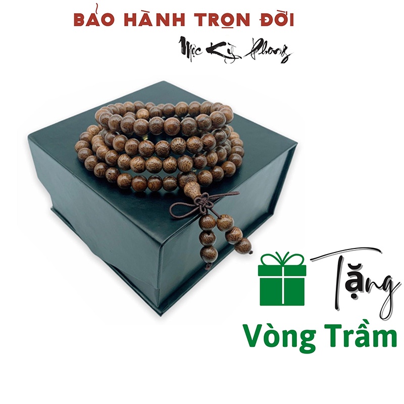 Vòng Trầm Hương Mộc Sáng Mix Charm Siêu Xinh MỘC KỲ PHONG Bảo Hành Trọn Đời