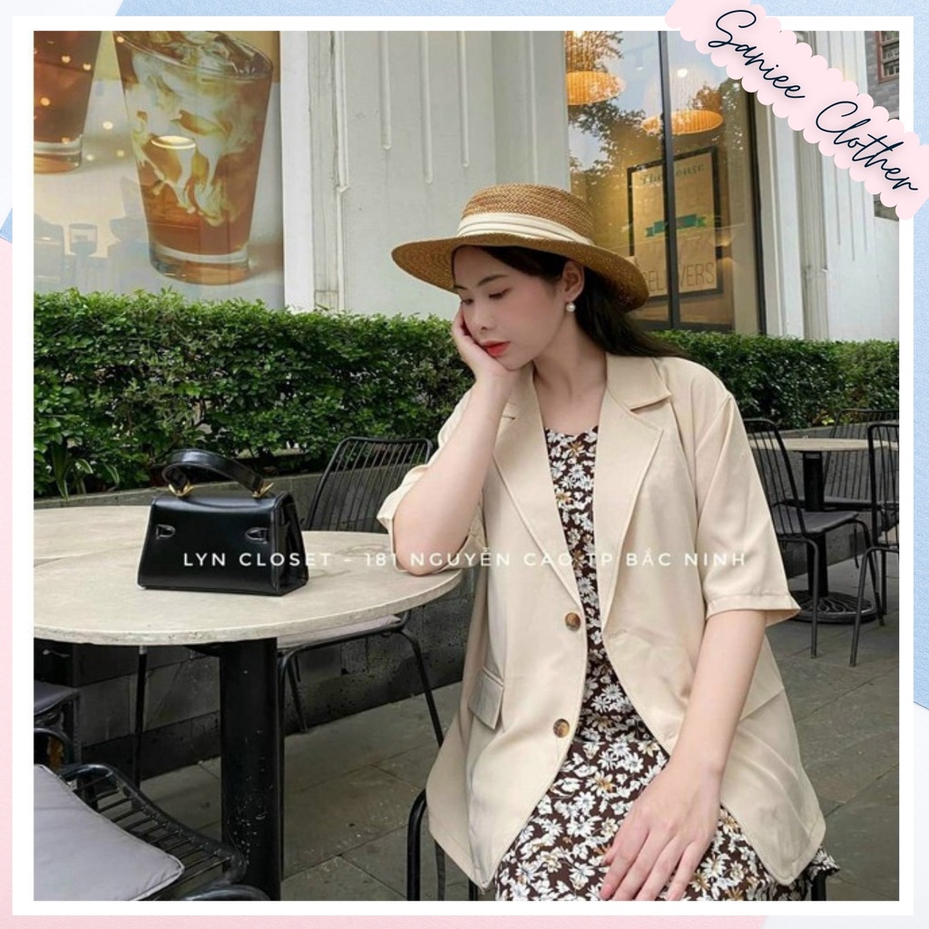 Áo Blazer Ngắn Tay Thời Trang Hàn Quốc, Túi Nắp Ulzzang Saniee Clother | BigBuy360 - bigbuy360.vn