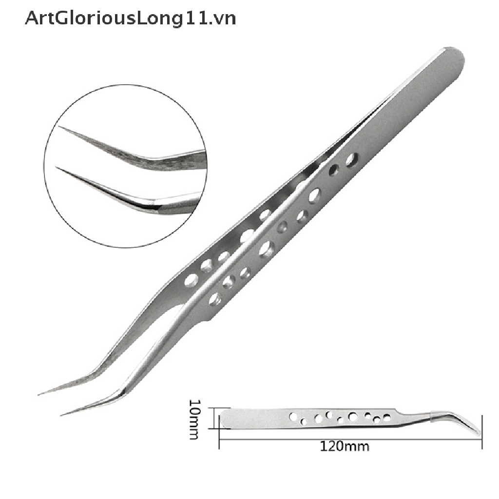 ESD Industrial Tweezers Anti-static Anti-Magnetic Stainless Steel Tweezers .
