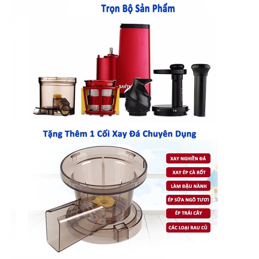 MÁY ÉP CHẬM/ MÁY ÉP TRÁI CÂY HONGXIN RH-311/ SAVTM JE-07 [BẢO HÀNH 6 THÁNG]