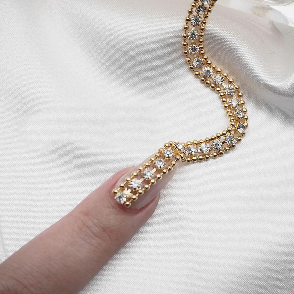 Dây Xích 10CM Đính Trang Trí Móng Tay Nghệ Thuật Cho Nữ|Kim Cương Giả|Phụ Kiện Trang Trí Móng Nghệ Thuật 3D DIY Xinh Xắn