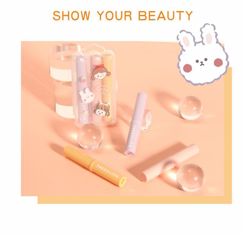 (Hàng Mới Về) Set 3 Thỏi Son Sáp Hengfang Tông Nhung Lì Chống Nước Lâu Trôi | BigBuy360 - bigbuy360.vn