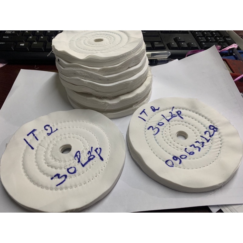 2 BÁNH VẢI TRẮNG ĐÀI LOAN 120 X 30 lớp vải