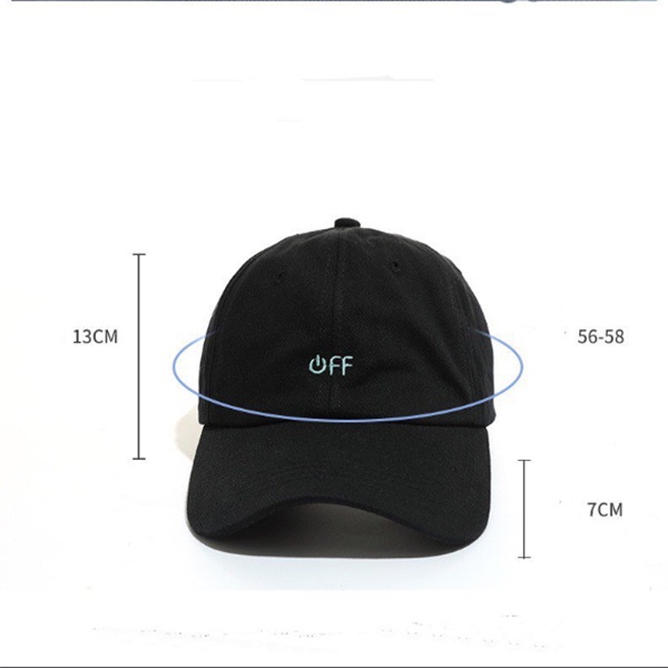 Mũ lưỡi trai Nón kết thêu hình chữ OFF chất nỉ nhung cao cấp form unisex nam nữ