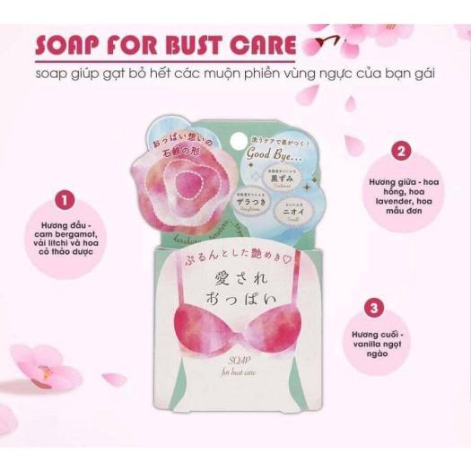 Xà Phòng Pelican Lovely Boobs Care Soap Dành Cho Vùng Ngực 70g