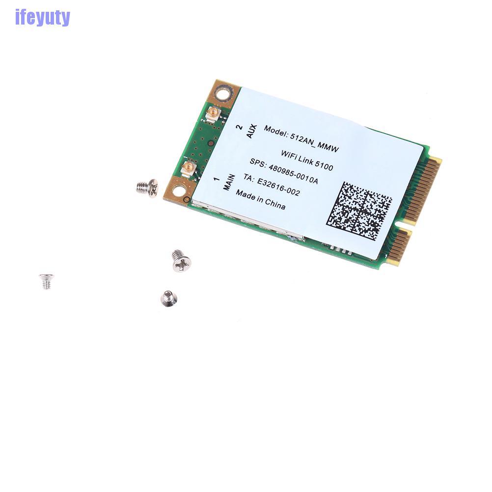 Card Mạng Không Dây 300m Mini Pci-E 2.4 / 5ghz Cho Link 5100 Wifi 512an_mmw Fe