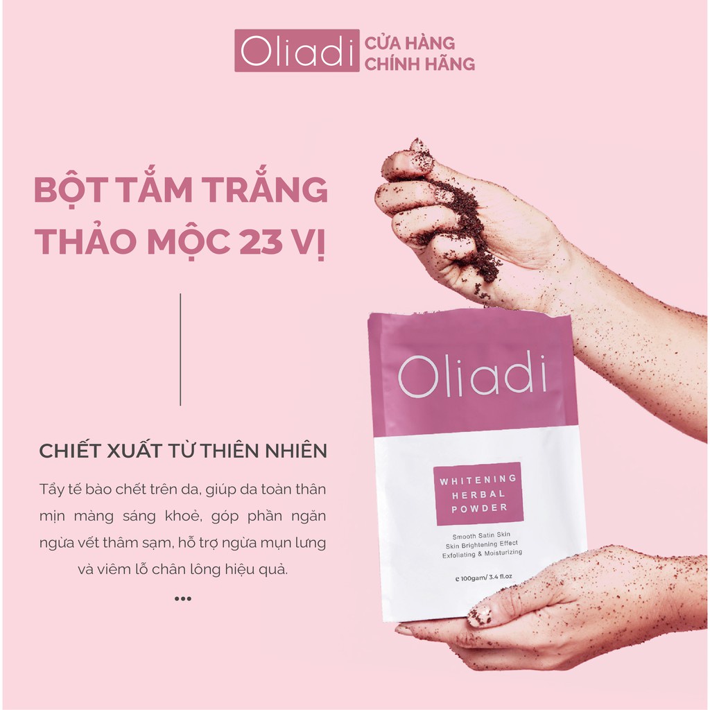 BỘT TẮM TRẮNG 23 VỊ THẢO MỘC OLIADI CHÍNH HÃNG