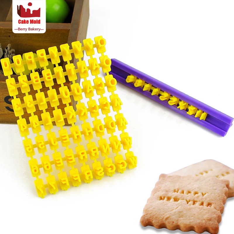 Khuôn Nhấn Bánh Quy Hình Chữ Cái 3d