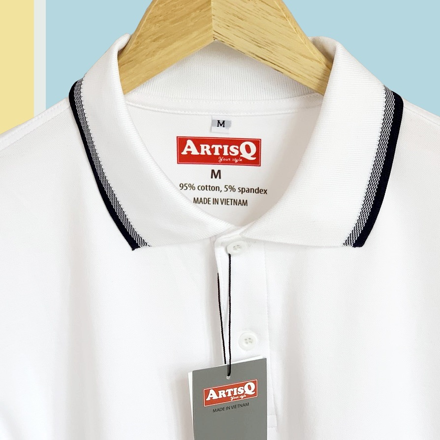 Áo thun Polo nam, hàng thiết kế, vải cá sấu cotton cao cấp,  viền cổ và tay siêu đẹp,màu Trắng