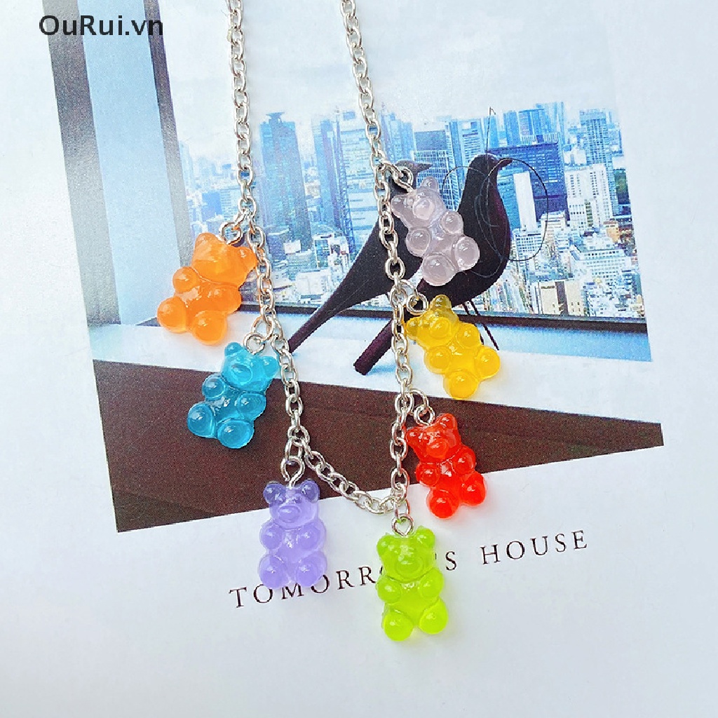 Vòng cổ Mặt Kẹo Marshmallow Dễ Thương Phong Cách hip hop