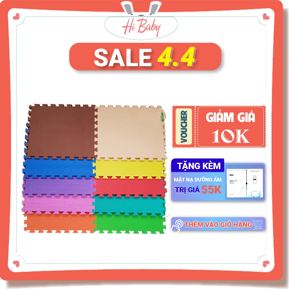 Xốp Lót Sàn Cho Bé Tập Bò Kích Thước 30x30x1cm